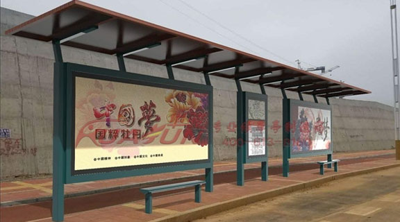 广西梧州第三批候车亭发货(图1)