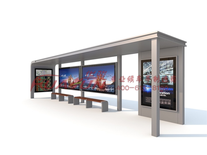 城市两座公交候车亭之间的距离是多少？