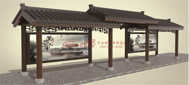 仿古候车亭HCT-327款