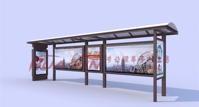 浙江金华铝型材候车亭灯箱发货