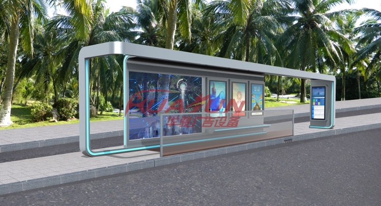 海南三亚首批智能候车亭发货