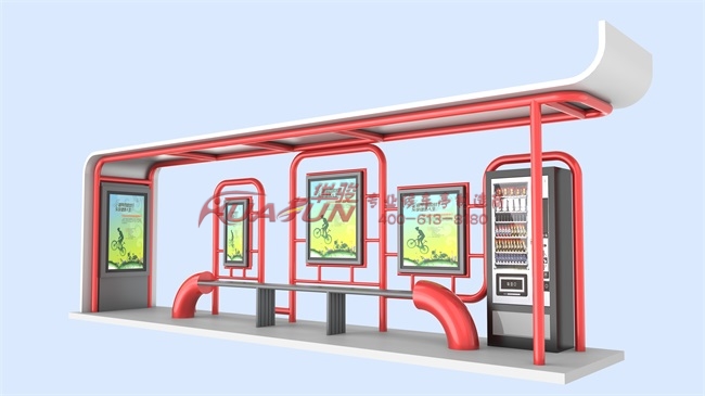 新疆克拉玛依现代款候车亭发货