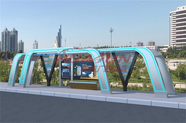 内蒙古鄂尔多斯公交站台第二批发货