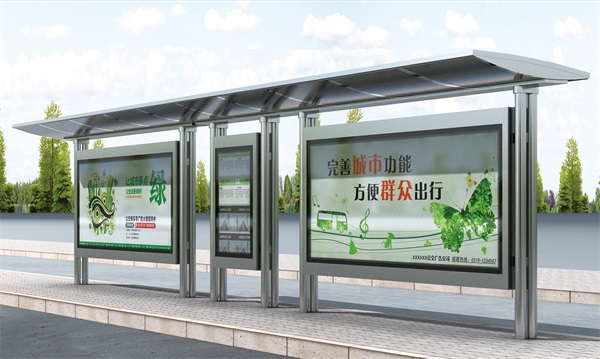 河北廊坊市两批不锈钢候车亭发货