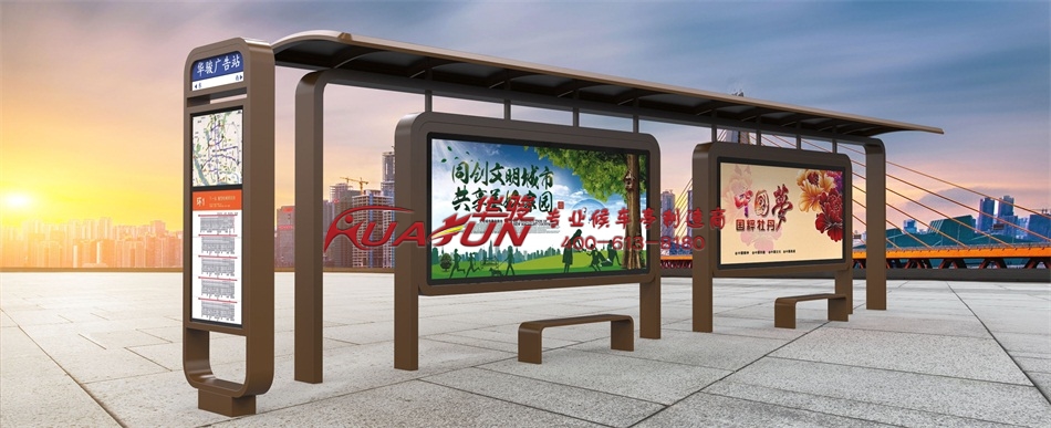 四川乐山候车亭样机发货