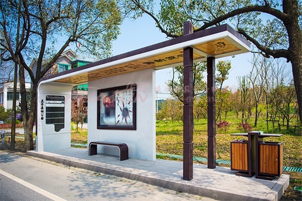 浙江杭州第二批候车亭发货(图1)