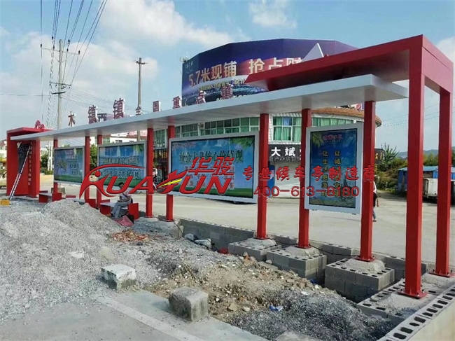 安徽池州候车亭安装完成(图1)