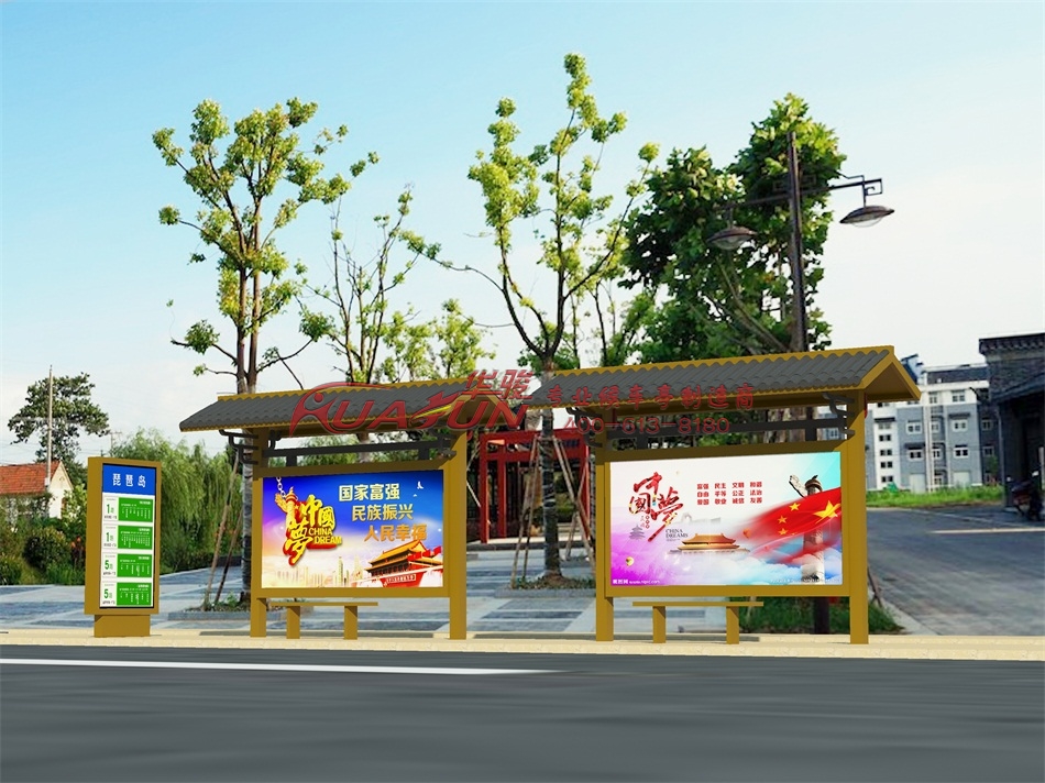 仿古候车亭HCT-324款