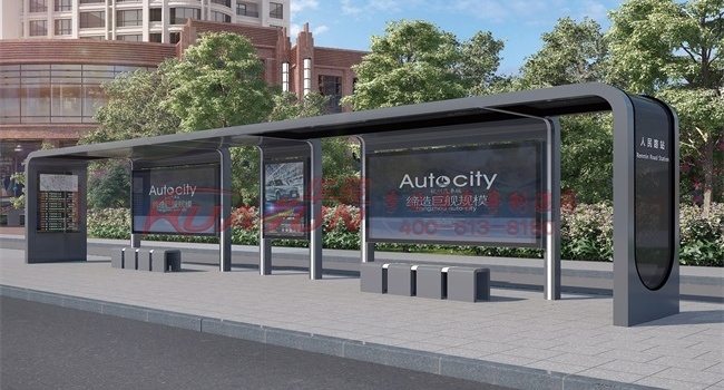 新款智能化公交候车亭的内部配置