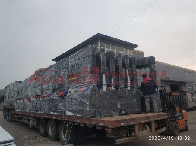 河南信阳第六批四投口广告垃圾箱发货(图3)