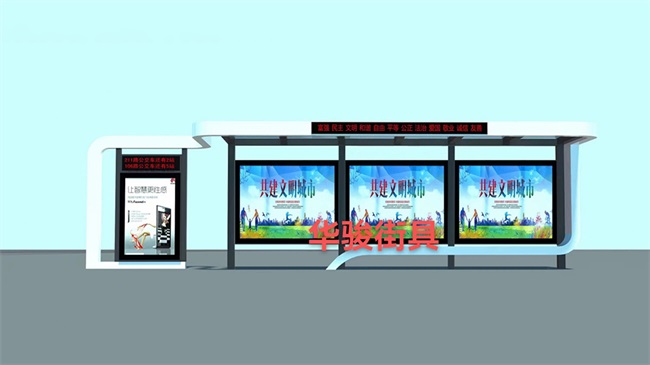 河南周口公交候车亭发货