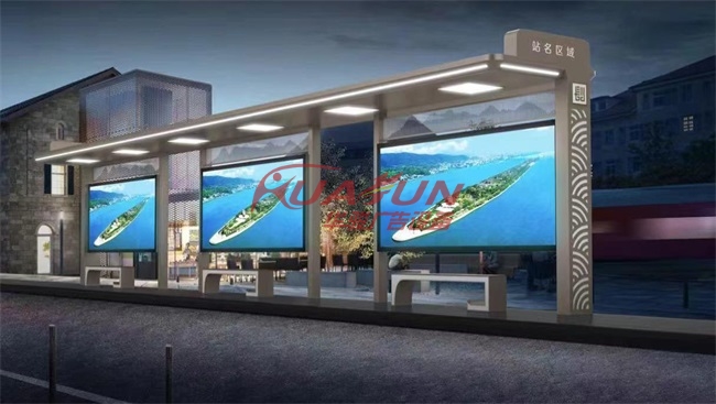 湖南长沙二十二批公交站台发货