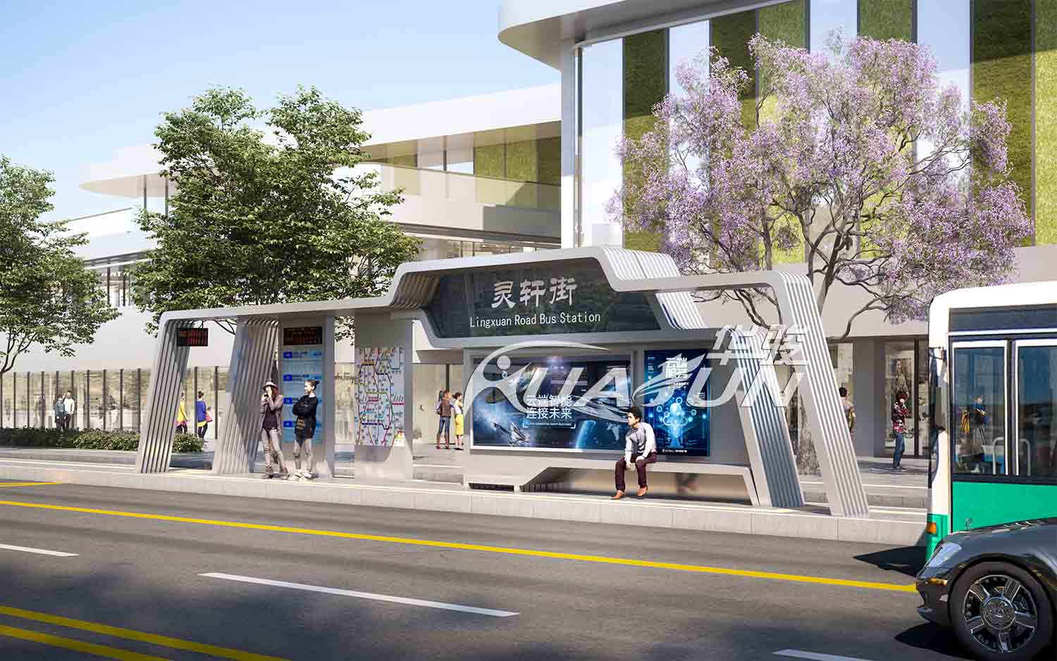 城市公交候车亭的材质和价格之间有什么联系？