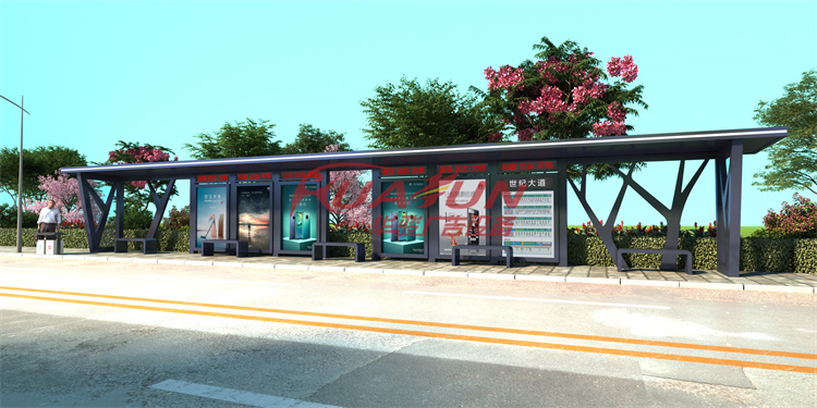 河南延津第三批公交站台灯箱发货