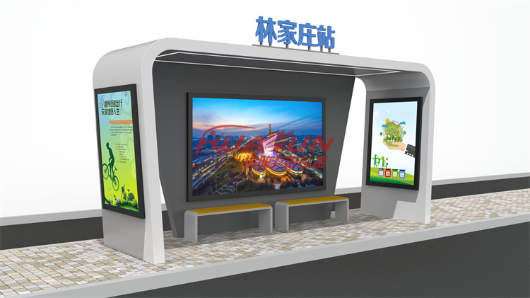 山东青岛公交候车亭发货