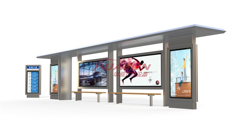 浙江杭州不锈钢候车亭发货