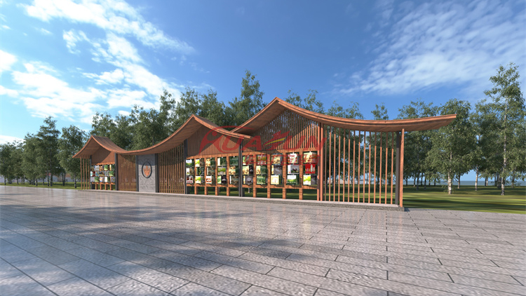 仿古款廊架-06款