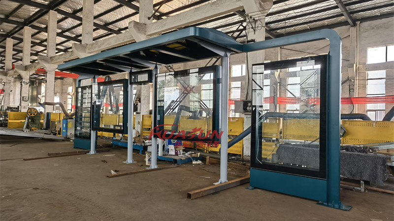 浙江绍兴公交站台发货