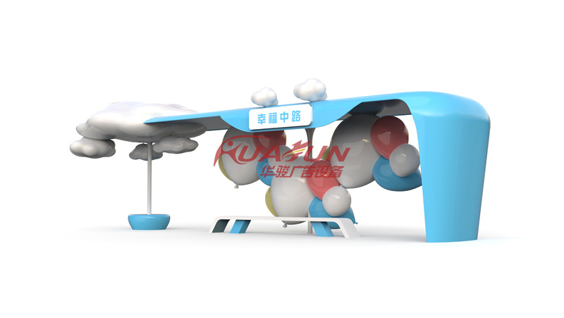 新疆霍尔果斯第六批候车亭发货