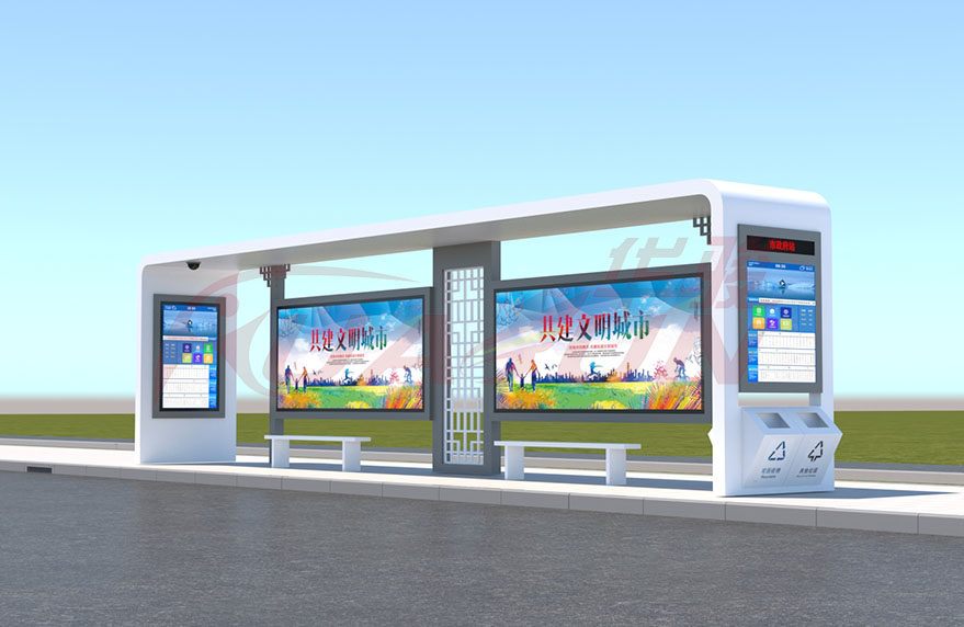 华骏公交候车亭设计效果图赏析(图9)