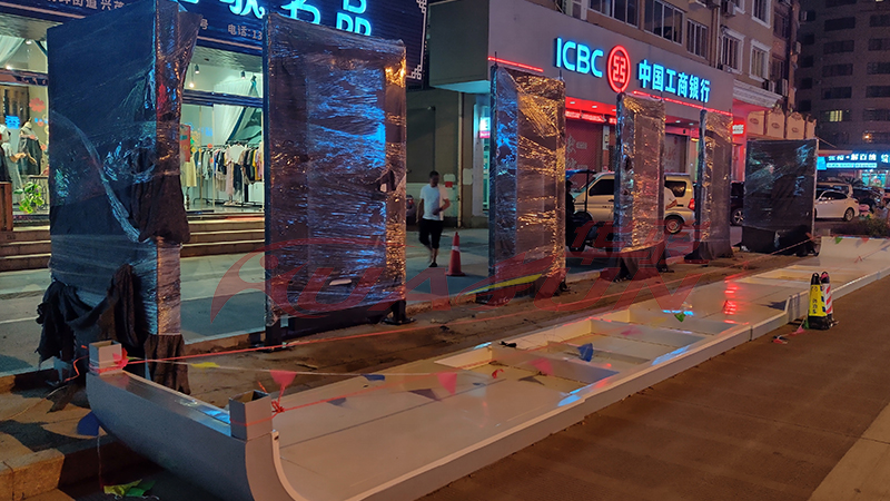 华骏案例---浙江乐清镂空不锈钢候车亭(图4)