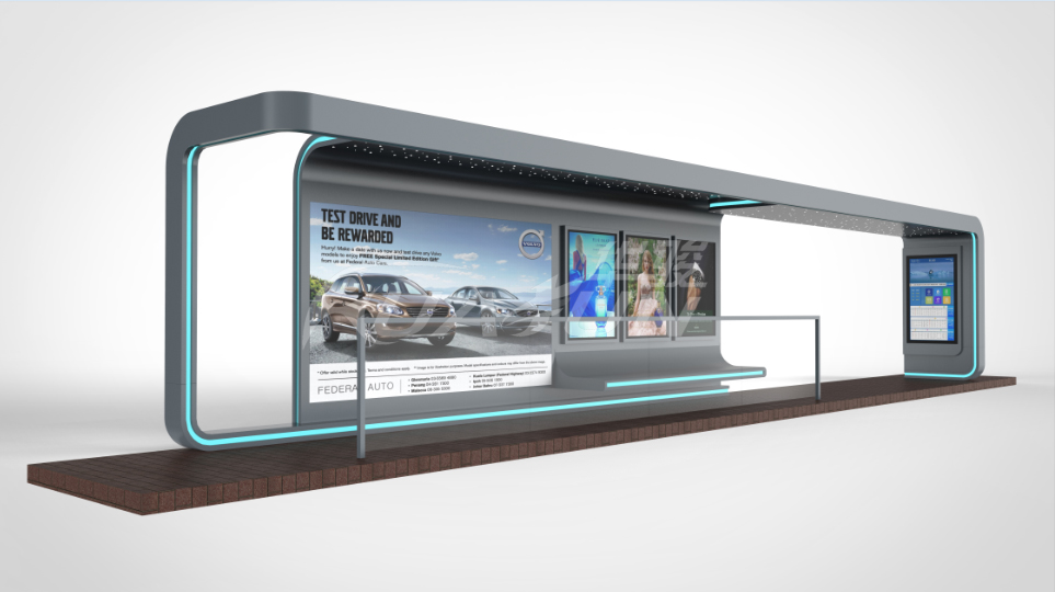 华骏&amp;三亚市崖州区候车亭案例(图1)