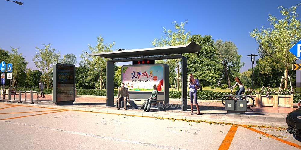 华骏—候车亭为城市带来的便利(图1)