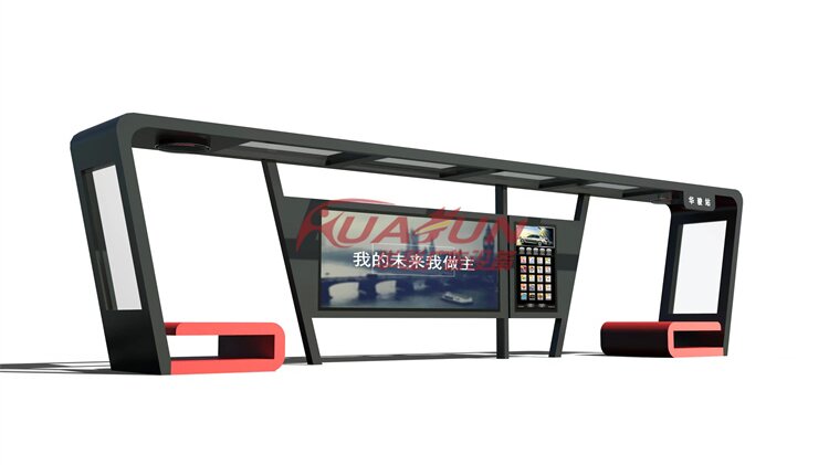 陕西西安公交候车亭发货(图1) 陕西西安公交候车亭发货(图1)